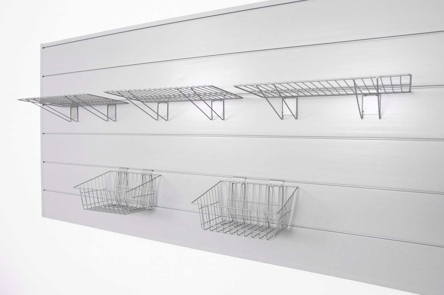 CrownWall 5-Piece Shelf and Basket Kit