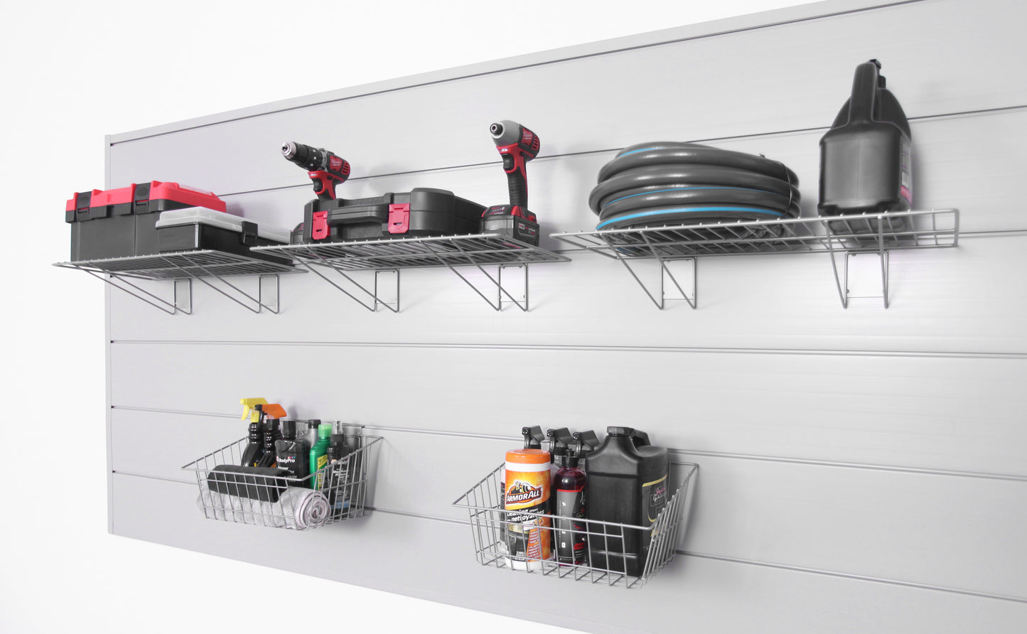 CrownWall 5-Piece Shelf and Basket Kit