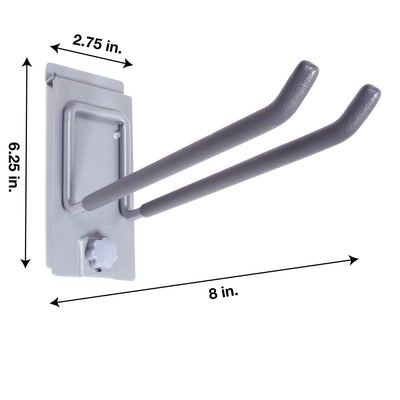 CrownWall 8" Locking Double Hook (10 per box)