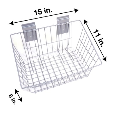 CrownWall 15" x 11" x 8" Medium Wire Basket (7 per box)