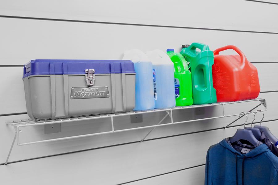 CrownWall 12" x 48" Wire Shelf with Rail (5 per box)