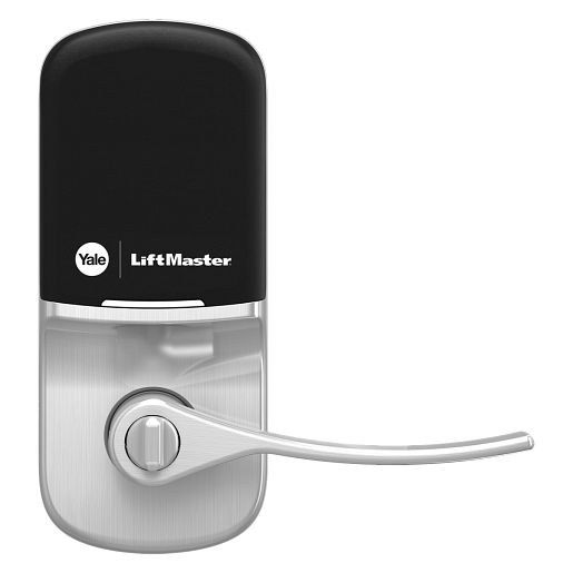 Yale | LiftMaster Smart Keypad Lever with Smart Garage Control - Satin Nickle