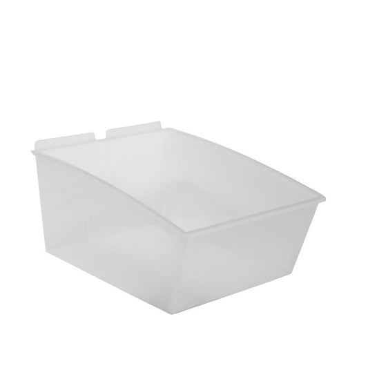 CrownWall Clear Plastic Bin - Large (12 per box)