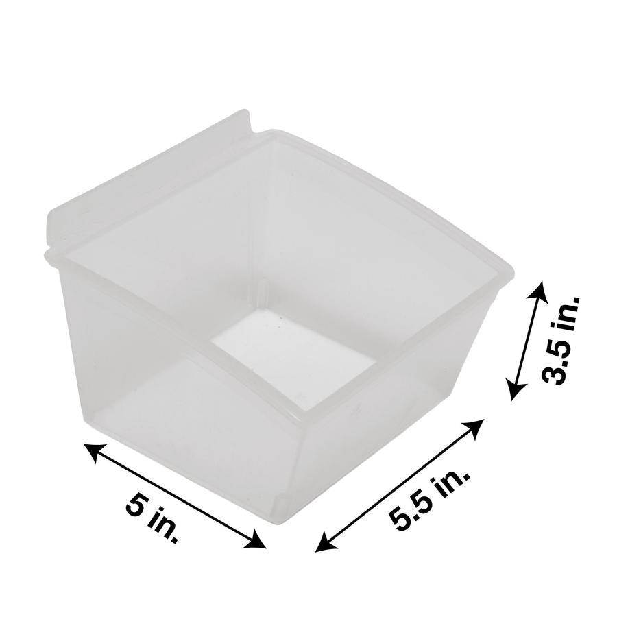 CrownWall Clear Plastic Bin - Small (30 per box)